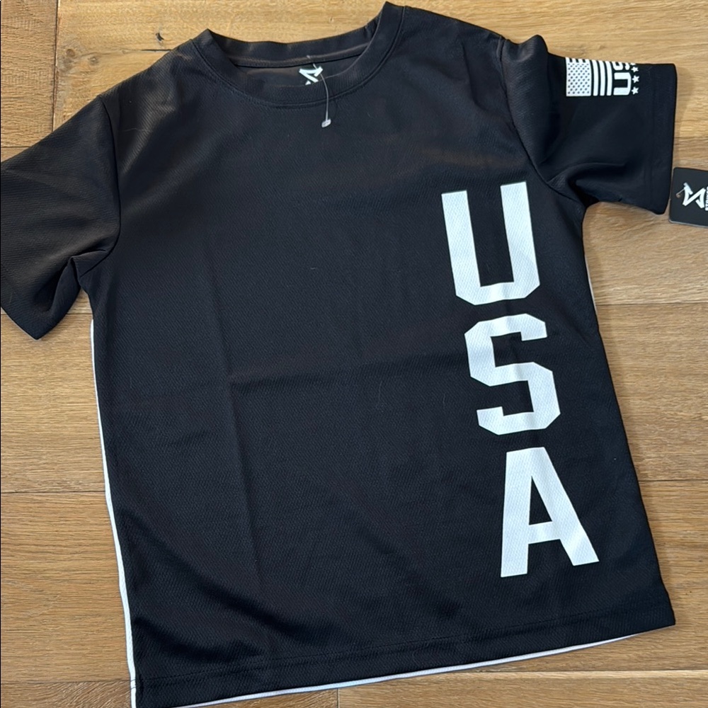 NWT Striker Black USA soccer shirt